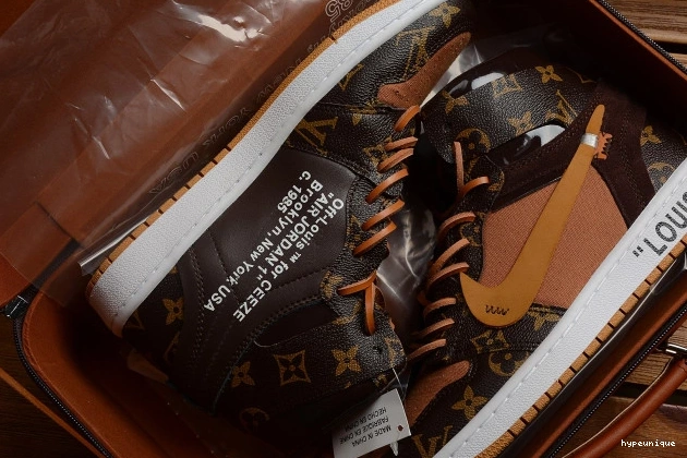 HYPE Jordan AQ0818-158 Off-Louis AJ1 1 OW Air x 0704